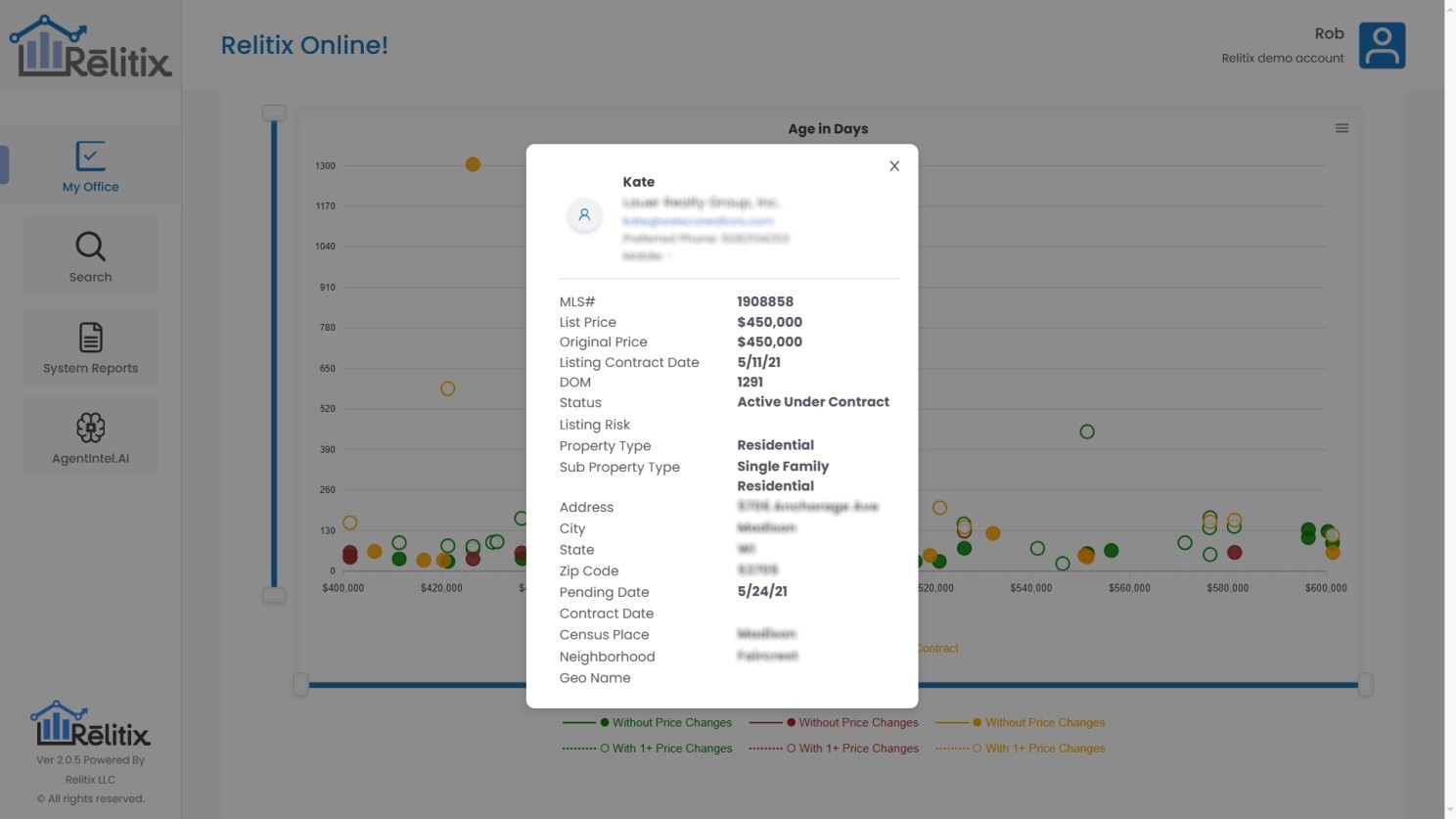 Relitix AI Inventory Age Visualization