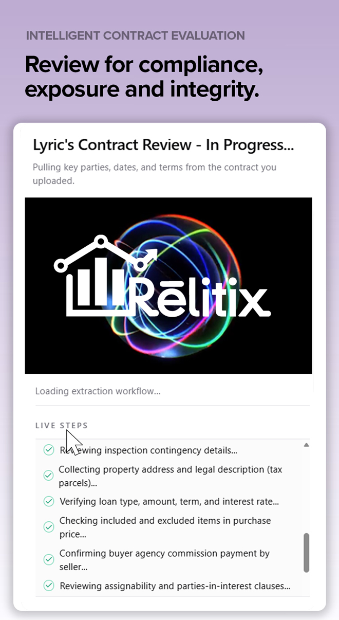 real estate contract review - AI