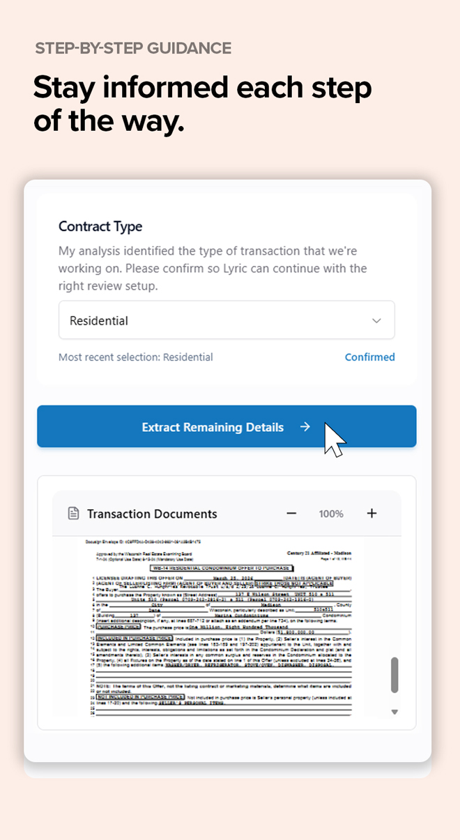 real estate contract review - easy and precise