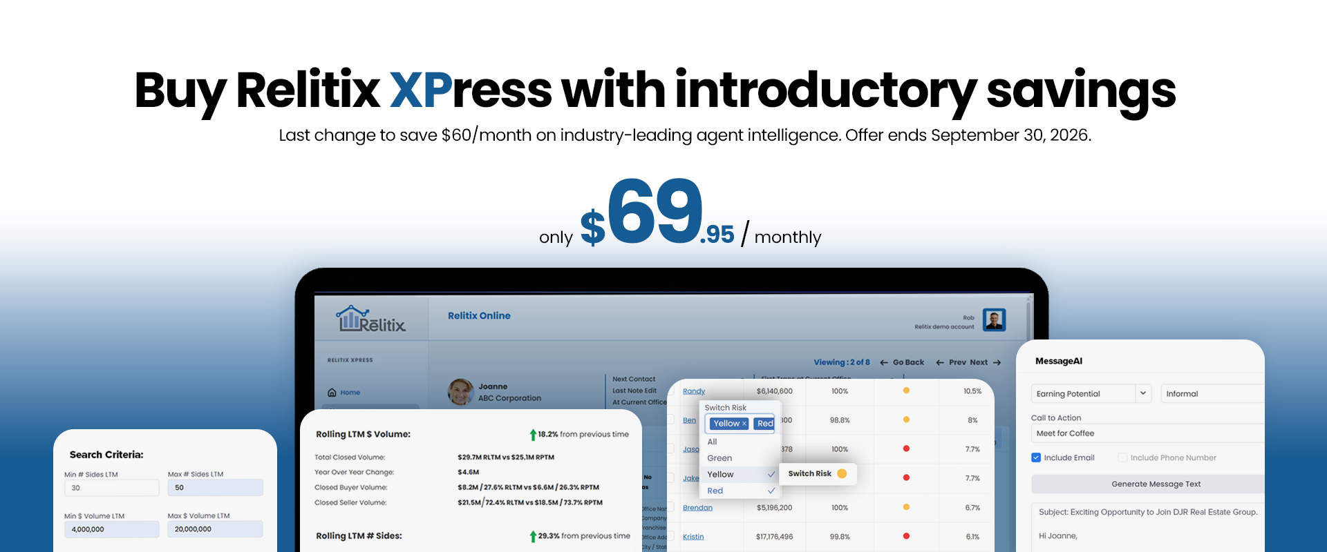 Relitix Real Estate Agent Recruiting and Agent Performance Metrics