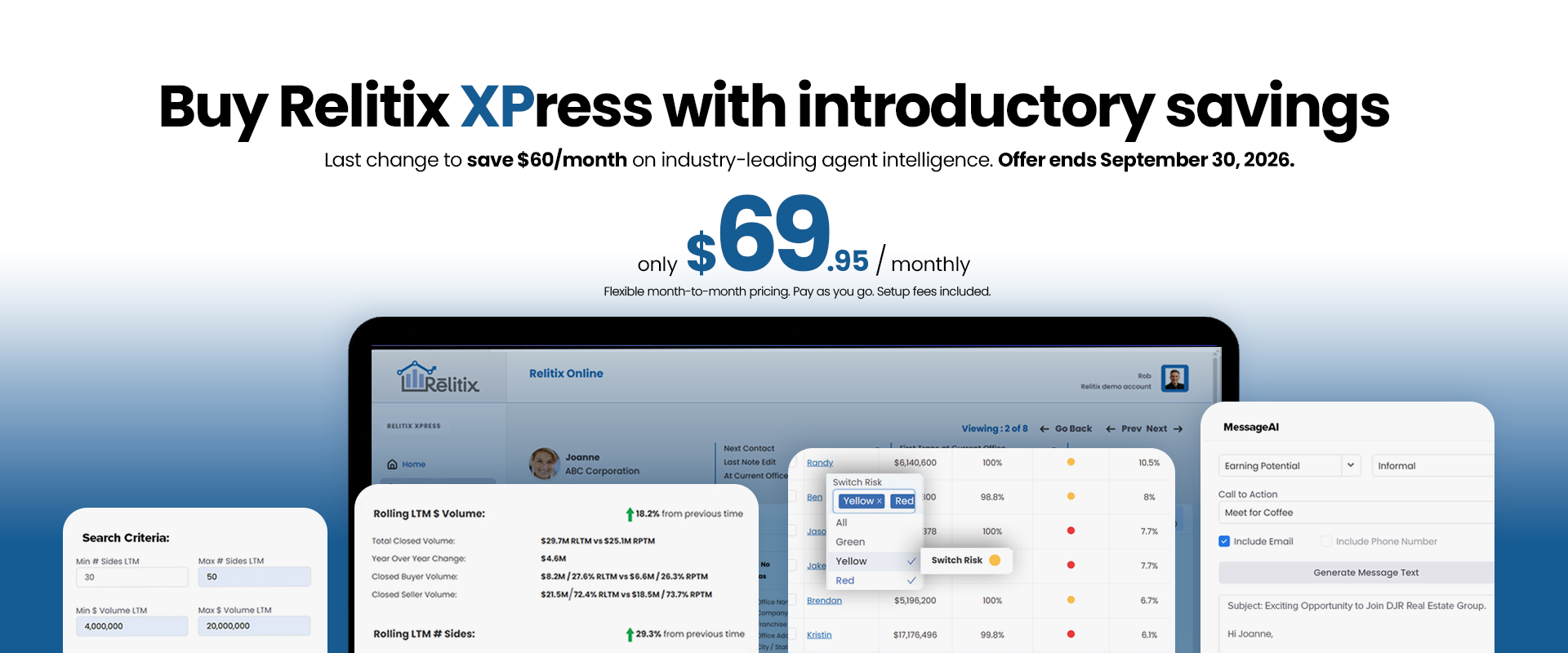 Relitix Real Estate Agent Recruiting and Agent Performance Metrics